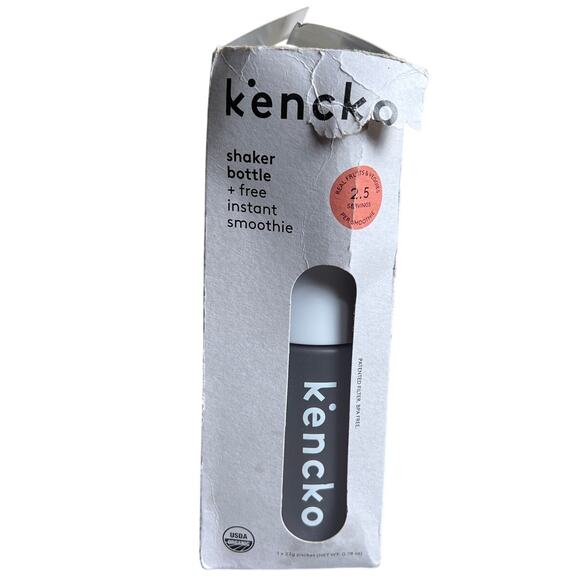Kencko Shaker Bottle Instabt Smoothie NIB White - Picture 1 of 6